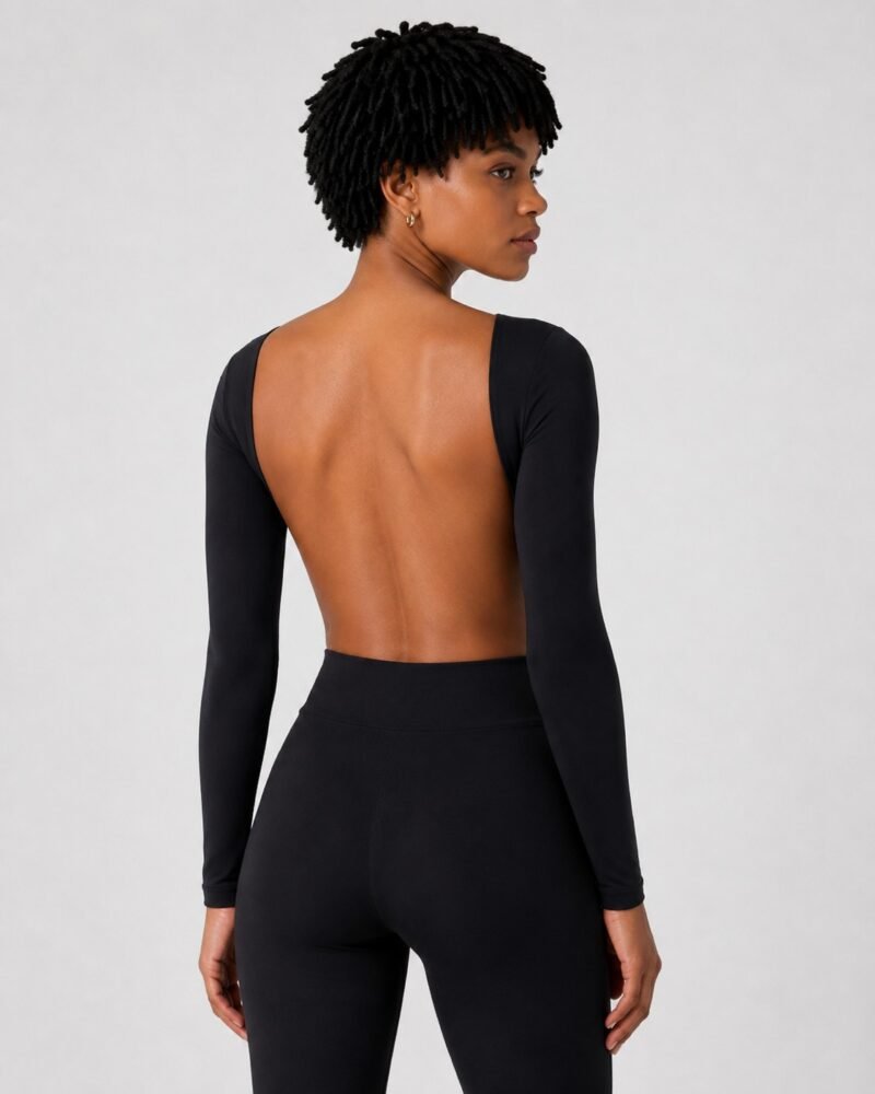 Cropped Costas Nua com Bojo - Preto