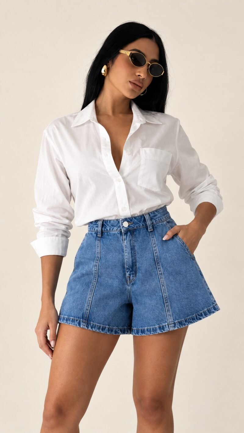 Detalhe Short Jeans Ruby Morena Brazil