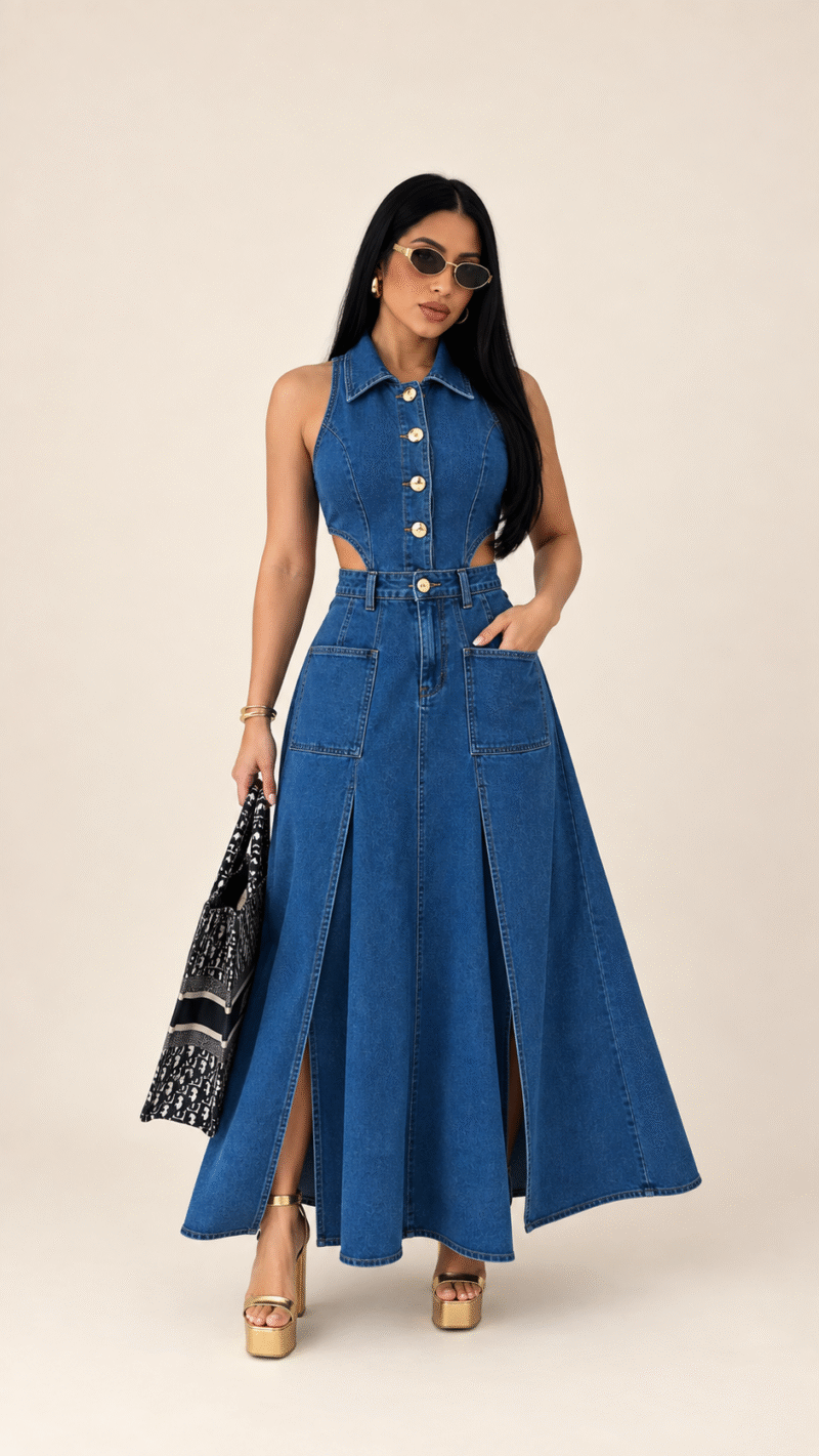 Vestido Jeans Apaixonante Morena Brazil 1