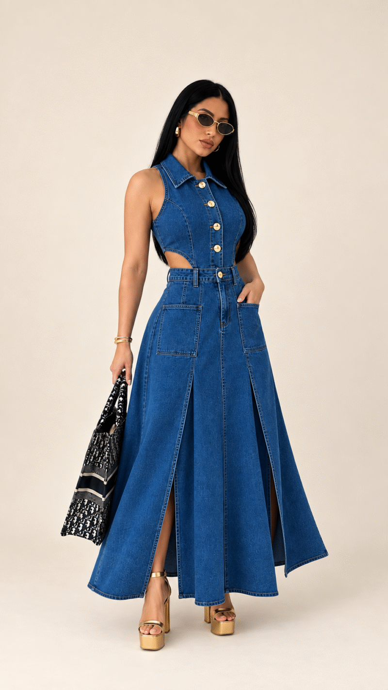 Vestido Jeans Apaixonante Morena Brazil 2