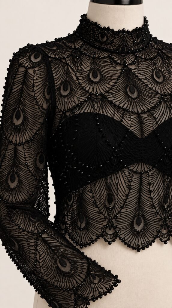 Blusa Pérolas Black