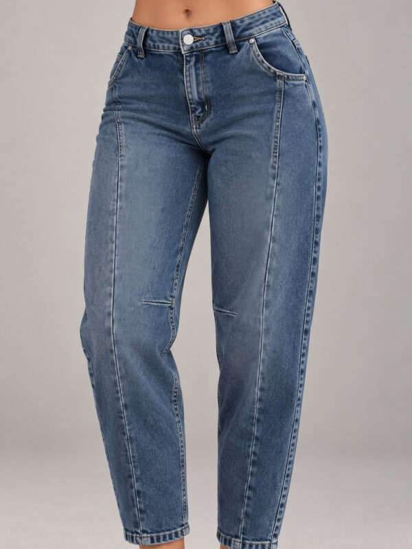 Calça Barrel Jeans Escura Morena Brazil