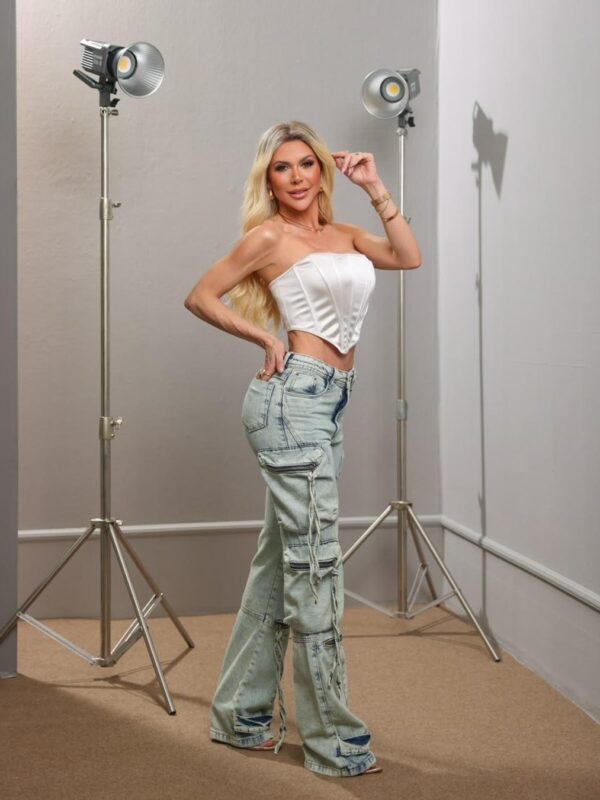 Calça Cargo Verde Acinzentado