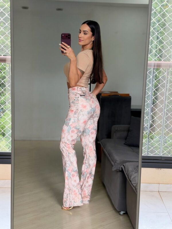 Calça Flare Floral