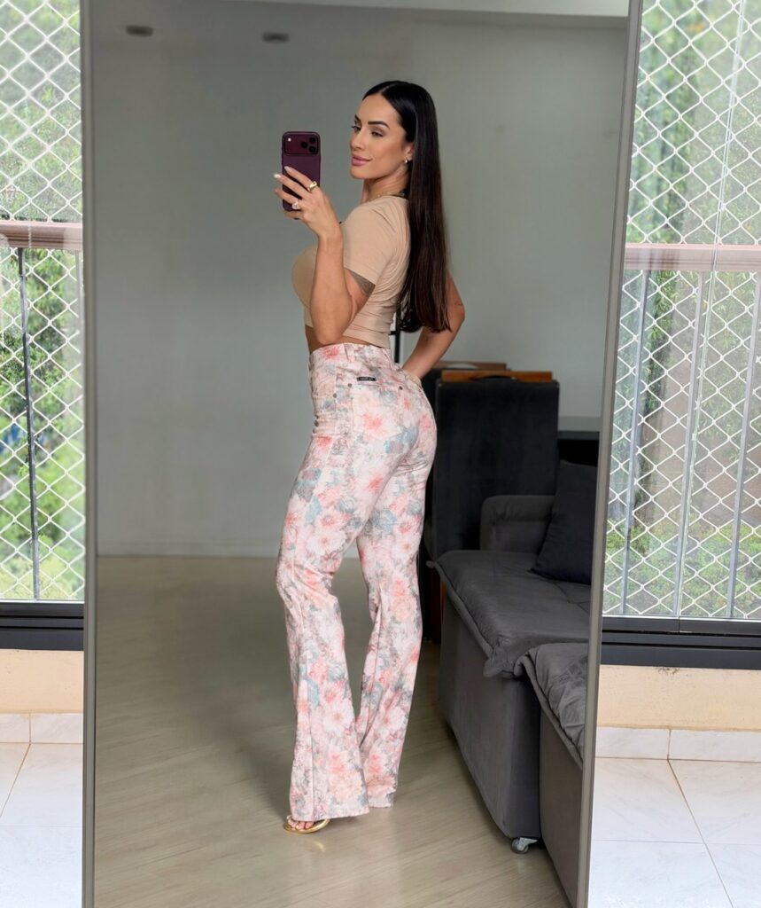 Calça Flare Floral