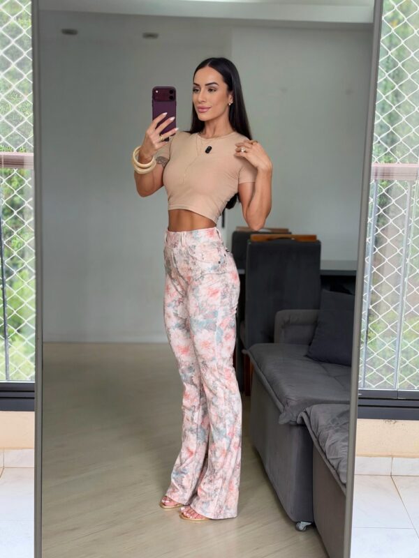 Calça Flare Floral
