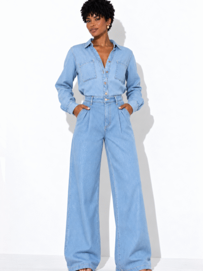Calça Jeans Alfaiataria Morena Brazil - jeans clara
