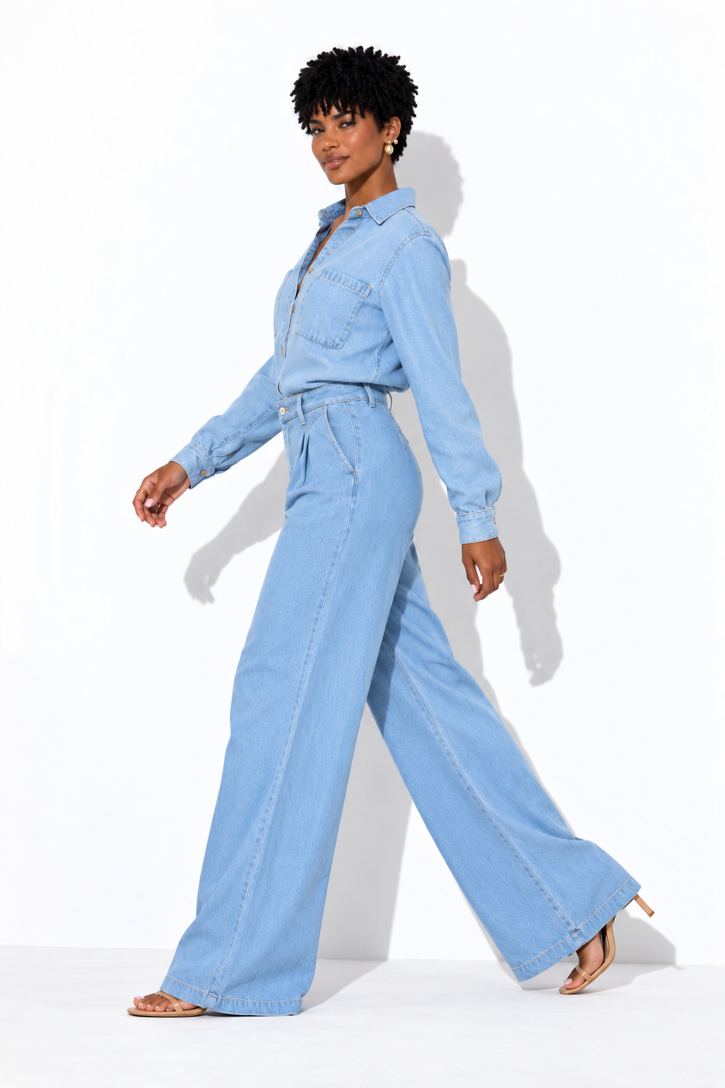 Calça Jeans Alfaiataria Morena Brazil - jeans clara