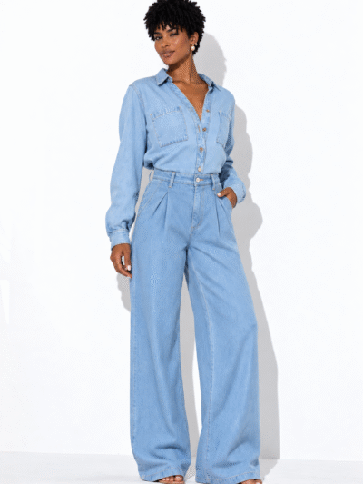 Calça Jeans Alfaiataria Morena Brazil - jeans clara