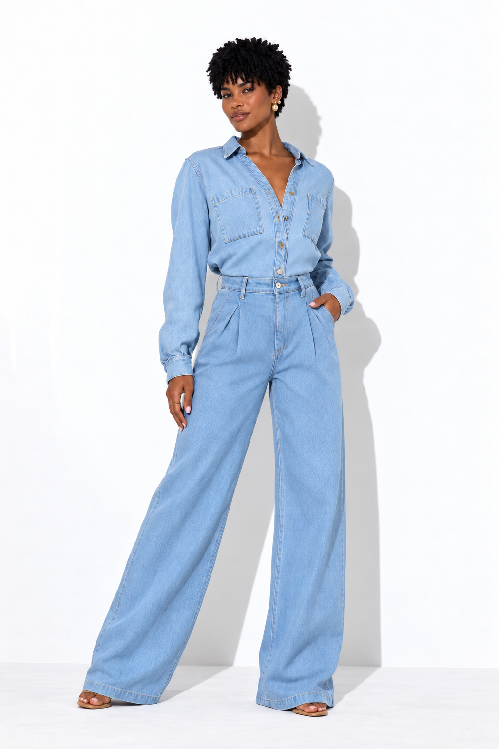 Calça Jeans Alfaiataria Morena Brazil - jeans clara