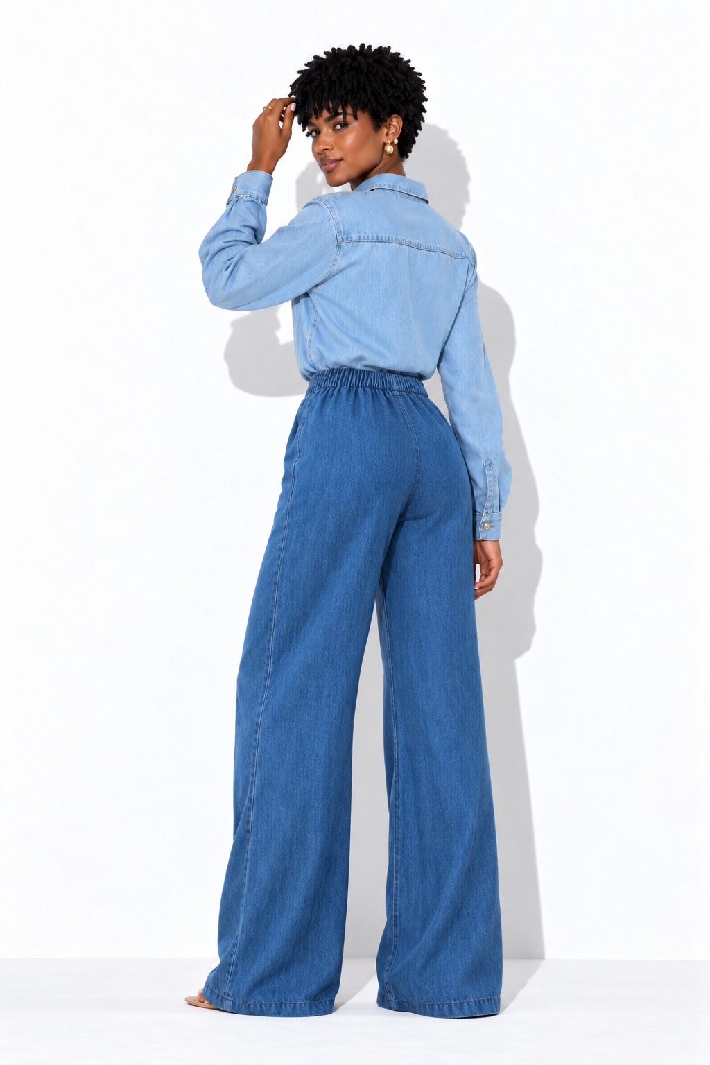 Calça Jeans Alfaiataria Morena Brazil - jeans escura