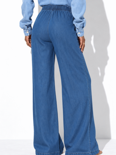 Calça Jeans Alfaiataria Morena Brazil - jeans escura