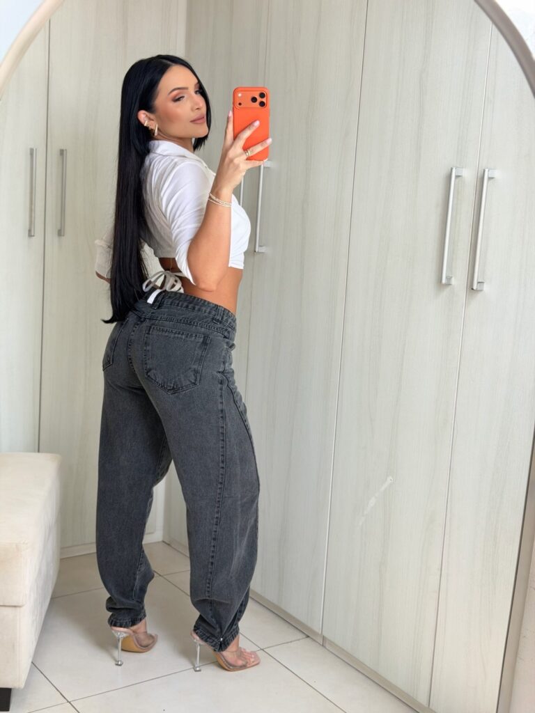 Calça Jogger Jeans Grafite