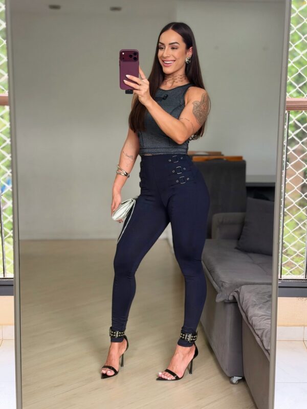 Calça Skinny Azul Marinho