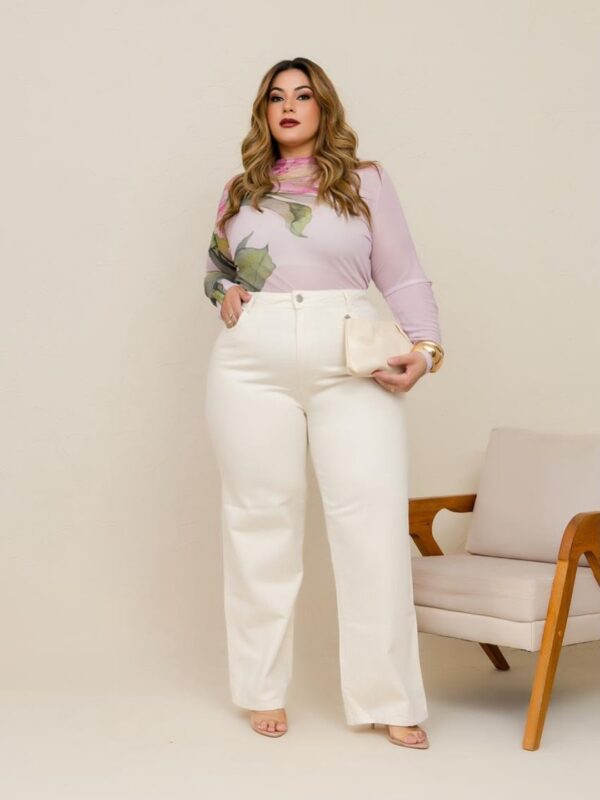 Calça Wide Leg Off-White