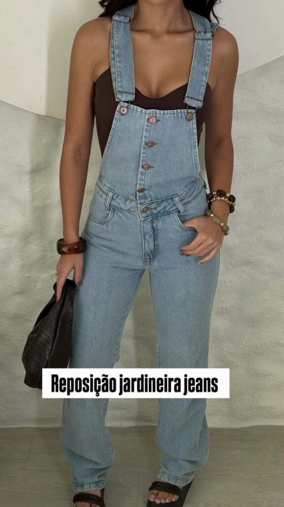 Jardineira Jeans