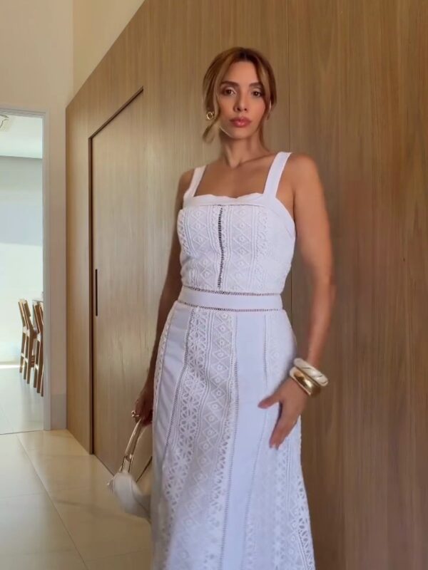 Vestido Midi Laise Branco