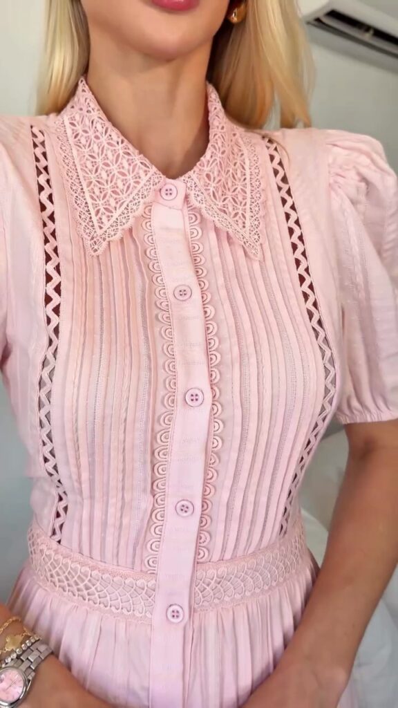 Vestido Longo Rosa Delicado