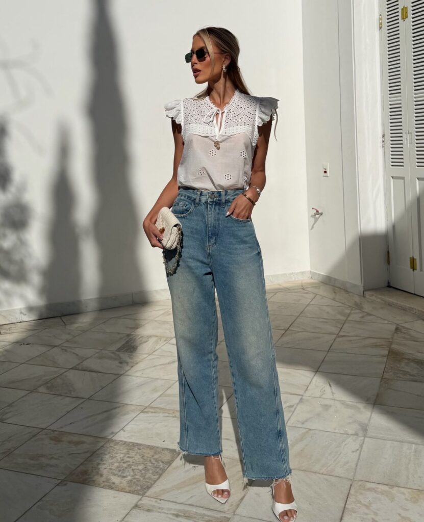 Blusa Laise Bege Laço
