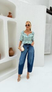 Blusa Laise Verde Água