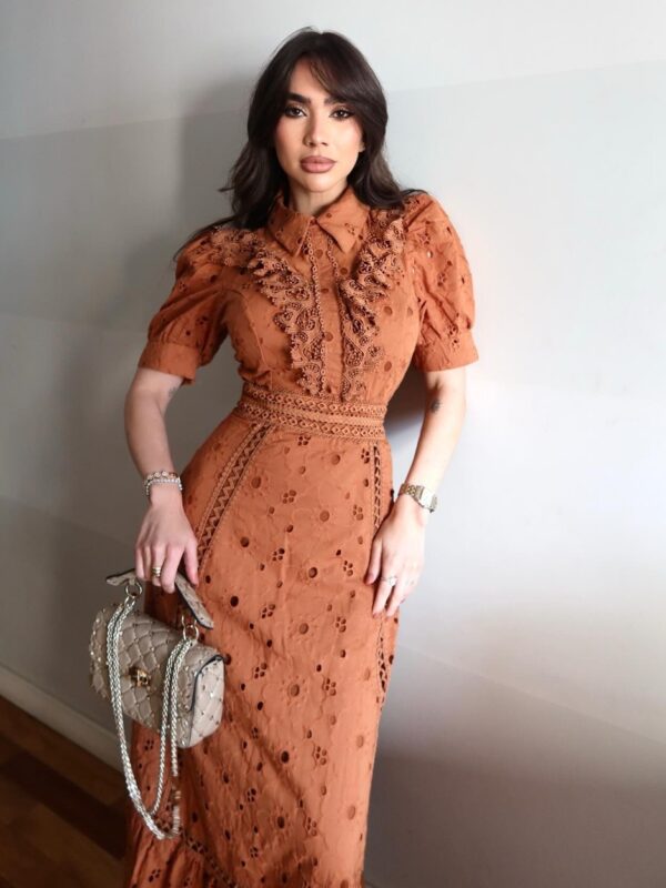 Vestido Laise Terracota