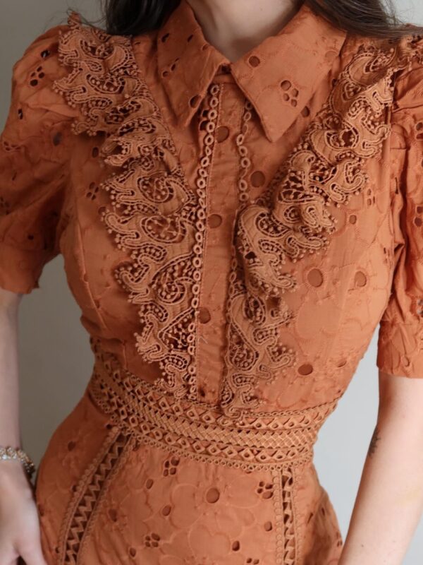 Vestido Laise Terracota