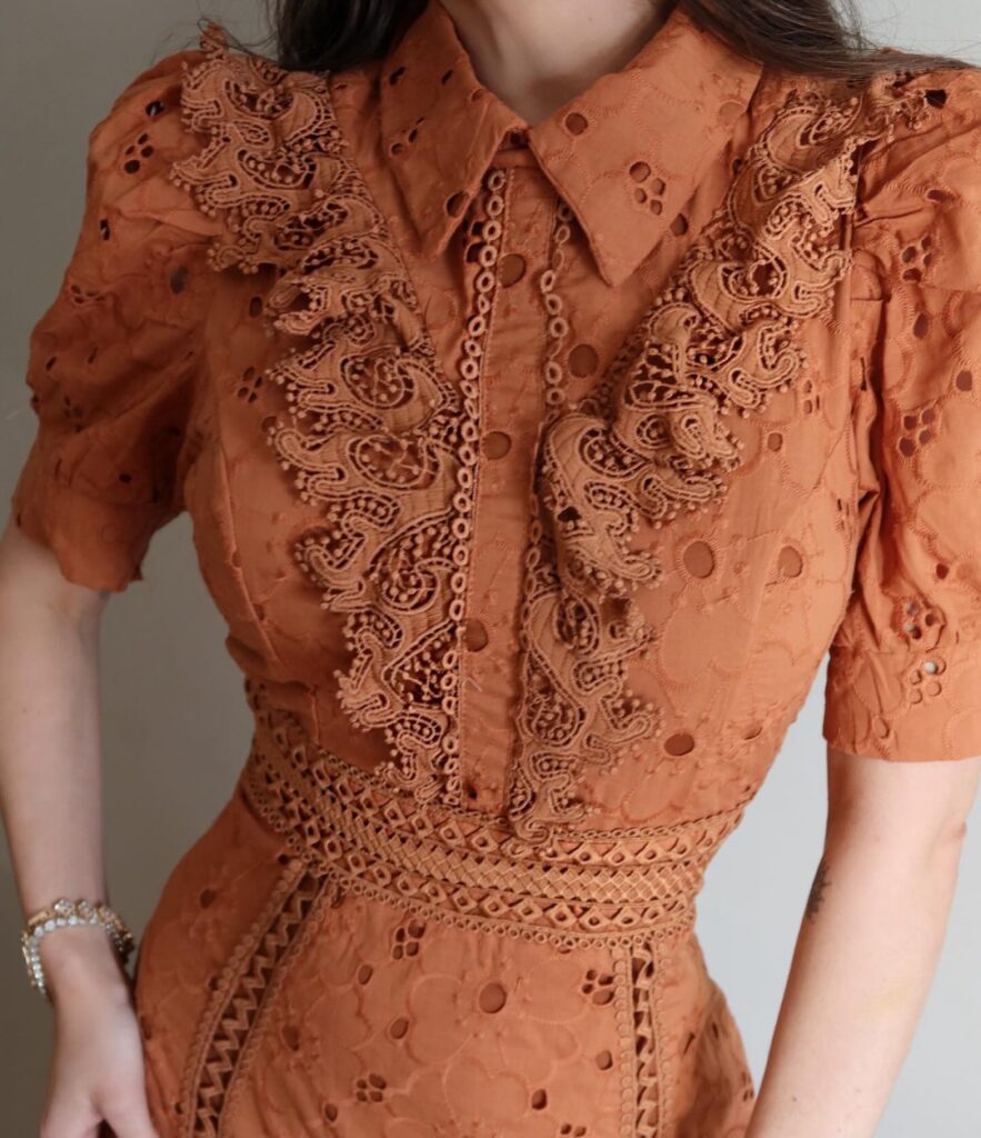 Vestido Laise Terracota