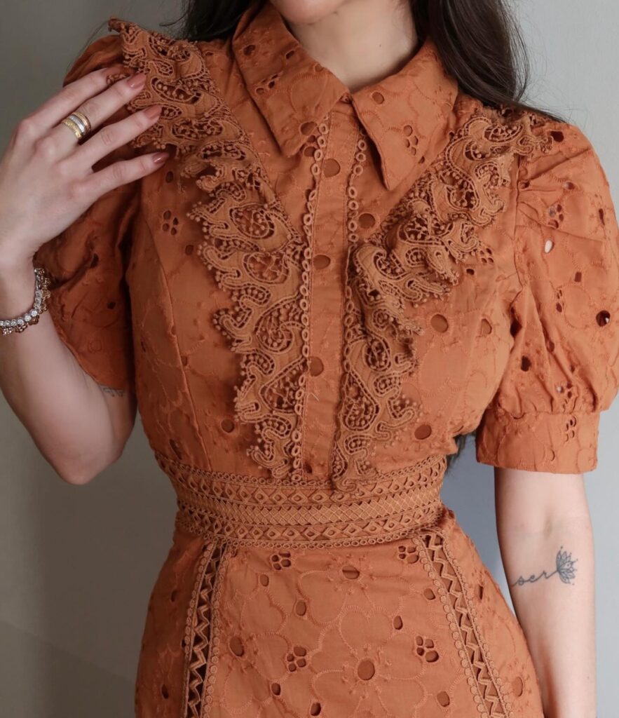 Vestido Laise Terracota