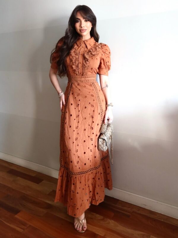 Vestido Laise Terracota