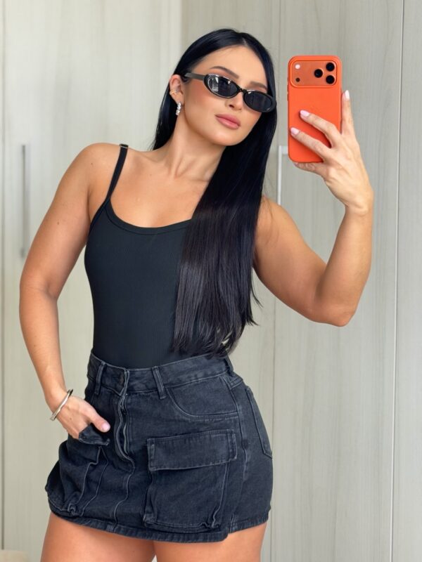 Short Cargo Preto
