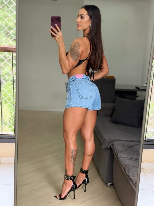 Short Jeans com Faixa