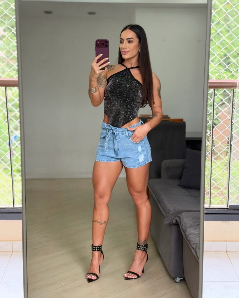 Short Jeans com Faixa