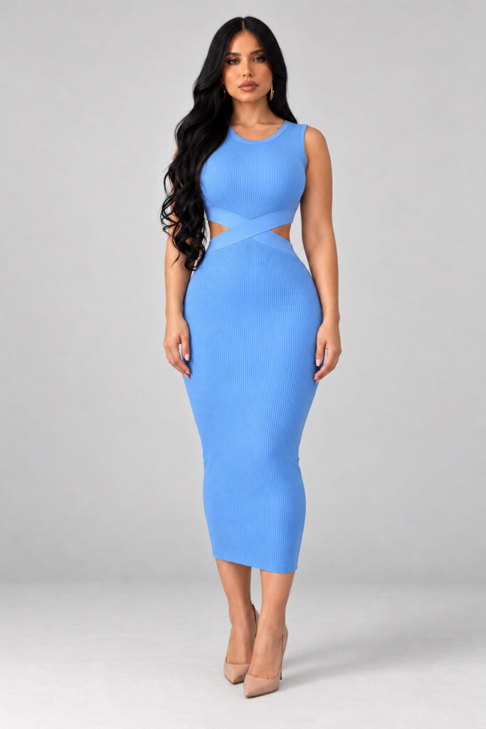 Vestido Canelado Bia